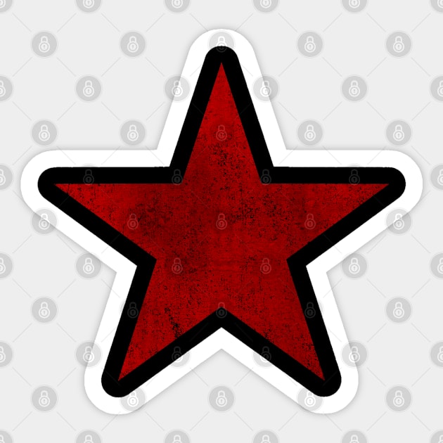 Red Star Vintage Sticker by Flippin' Sweet Gear